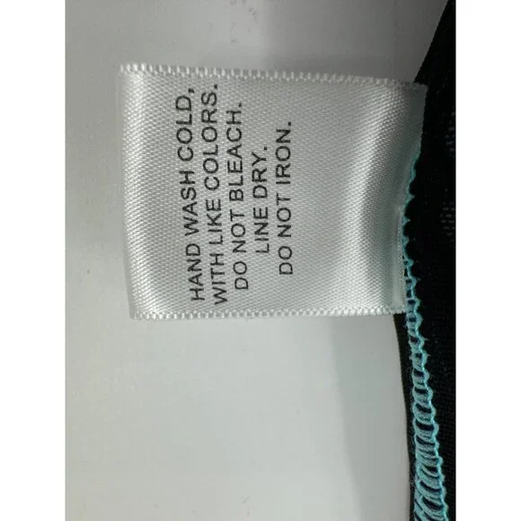 Spanx Assets By Sara Blakely Blue Paisley Halter One Piece Swimsuit Size Small - Picture 11 of 11